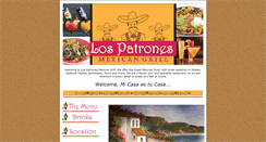 Desktop Screenshot of lospatronesmexicangrill.com